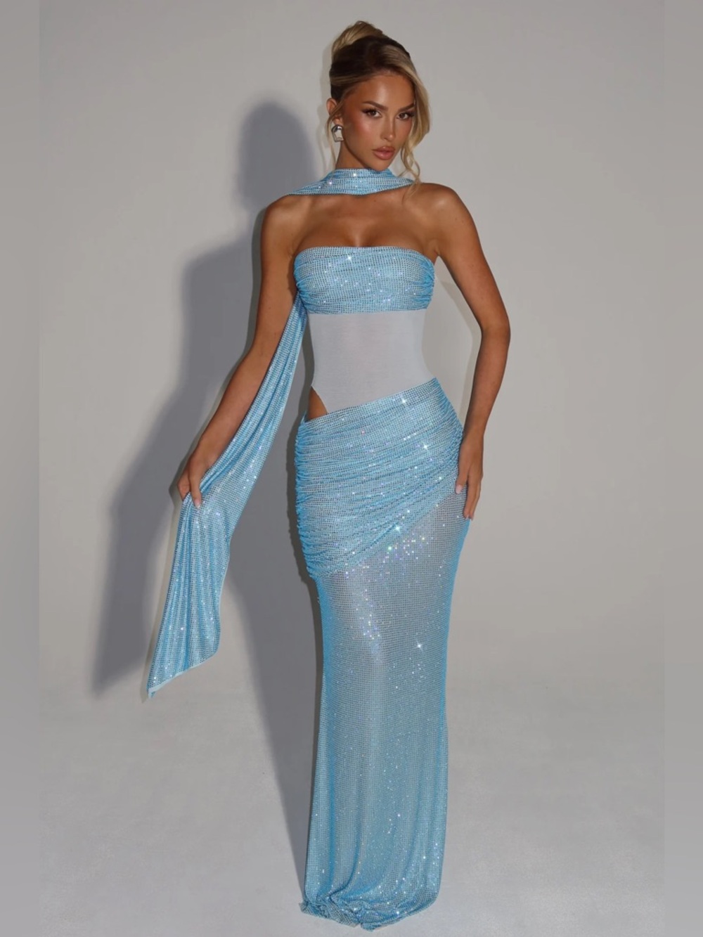 NWT Babyboo Kailani Maxi Dress - Aqua
